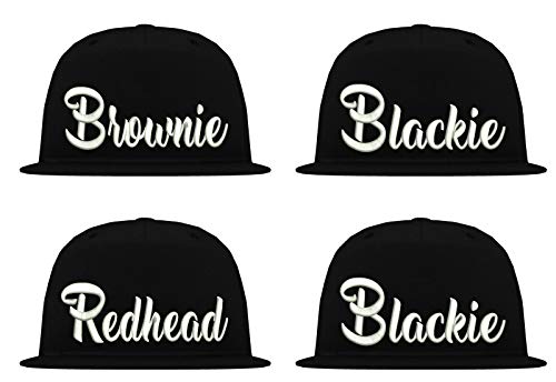 TRVPPY - Gorra unisex BFF Snapback Blondie Brownie Black Redhead [Brownie negro] Talla única