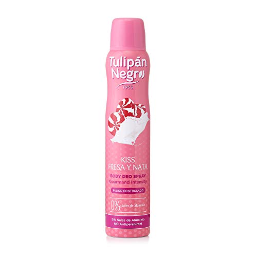 Tulipán Negro desodorante Spray Kiss Fresa y Nata 200 ml