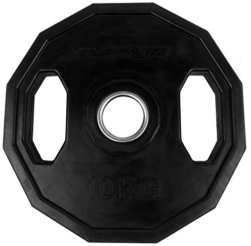 Tunturi Weight Plates Disco Olímpico, Unisex Adulto, Negro, 25 kg