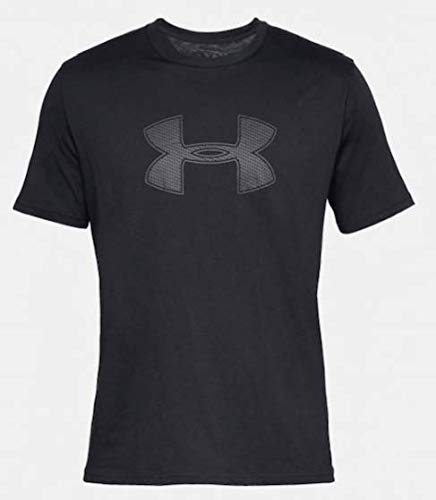Under Armour Big Logo Ss - Camiseta ligera de manga corta para hombre, color Negro/Grafito, talla L