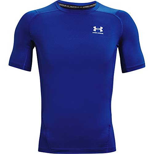 Under Armour Camiseta de compresión Heatgear para Hombre, Hombre, Camiseta, 1361518-400, Royal/White 400, Large
