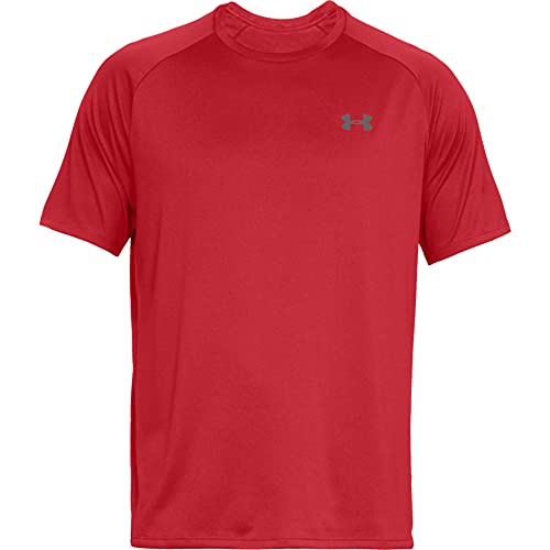 Under Armour Tech 2.0 Shortsleeve, Camiseta Hombre, Rojo (Red / Graphite) , M