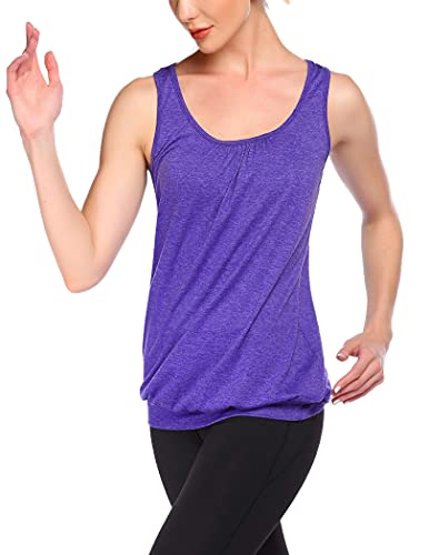 UNibelle Camisetas sin Mangas de Fitness Deportiva de Tirantes para Mujer Yoga Pilates Running S-XXL