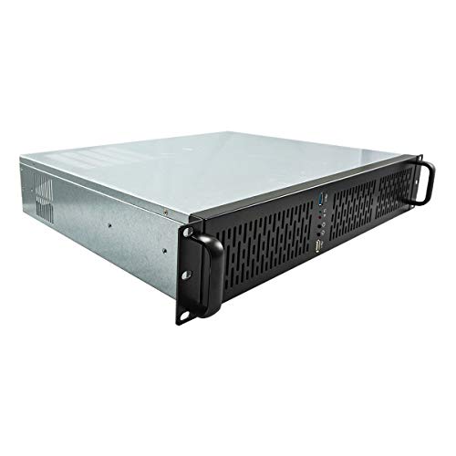 Unykach Caja Rack 2129 19" 2U - Silver/Black 1*USB 3.0 + 1*USB 2.0