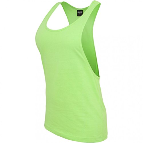 Urban Classics Ladies Loose Burnout Tanktop Camiseta de Deporte, Verde (Neongreen), XS (Talla del Fabricante: XS) para Mujer