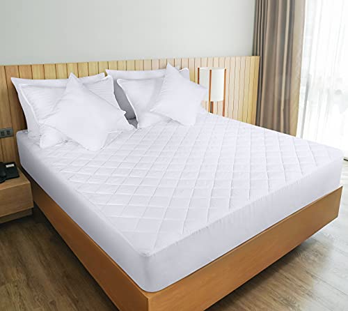 Utopia Bedding - Protector de colchón Acolchado - Microfibra - Transpirable - Funda para colchon estira hasta 30 cm de Profundidad - 90 x 200 cm, Cama 90