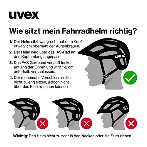 Uvex I-Vo CC Casco de Ciclismo, Unisex Adulto, Black Mat, 56-60 cm