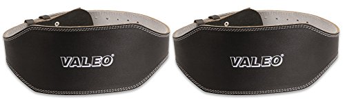 Valeo VRL 6-Inch Padded Leather Belt - VA4688ME, M, Negro