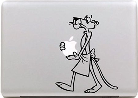 Vati Hojas desprendibles Viejo Ratón Diseño Fresco Sticker Decal la Piel del Vinilo de Arte Negro para Apple Macbook Pro Aire Mac 13" 15" pulgadas/13 Unibody 15" Pulgadas Portátil