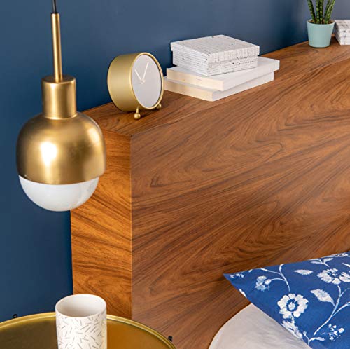 Venilia 53150 - Lámina adhesiva nuez, lámina decorativa, lámina para muebles, lámina autoadhesiva, aspecto madera natural, 45 cm x 3 m, grosor: 0,095 mm