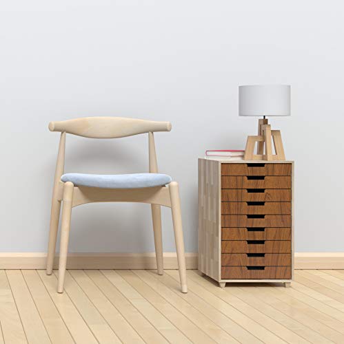 Venilia 53150 - Lámina adhesiva nuez, lámina decorativa, lámina para muebles, lámina autoadhesiva, aspecto madera natural, 45 cm x 3 m, grosor: 0,095 mm