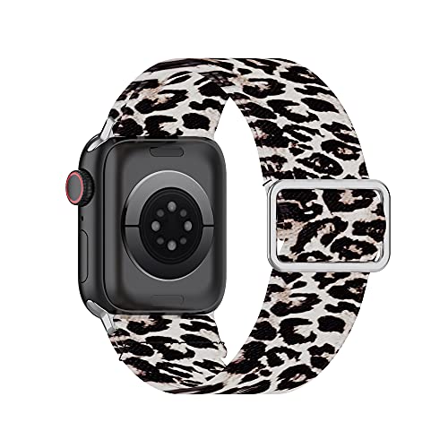 VENTER Correa elástica Compatible con Apple Watch Band 40mm 38mm iWatch Series 6/5/4/3/2/1/SE Elástico Cinturón de muñeca Leopardo
