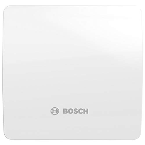 Ventilador de baño Bosch 1500 W 100, para ventilación en el cuarto de baño y el aseo, contra la humedad y el moho, color blanco, 100 mm de diámetro
