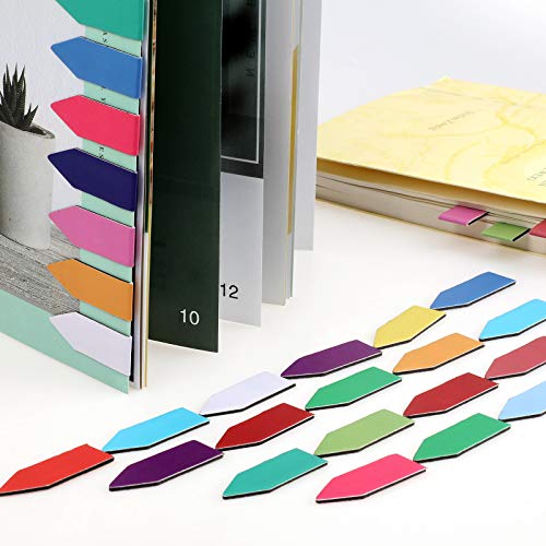 VETPW 32 Piezas Flecha en Forma Marcadores de Libro Magnéticos, Magnetic Bookmarks Set, Vistoso Marcapáginas Clip de Página para Estudiantes Oficina Suministros de lectura, Color Puro