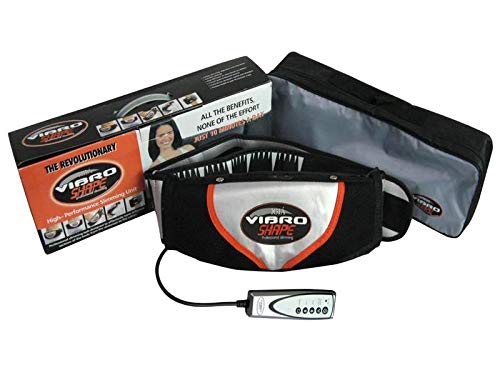 Vibro Shape original – Banda reductora de masaje con efecto sauna – Banda adelgazante vibratoria con sistema de calor, moldeadora de abdominales