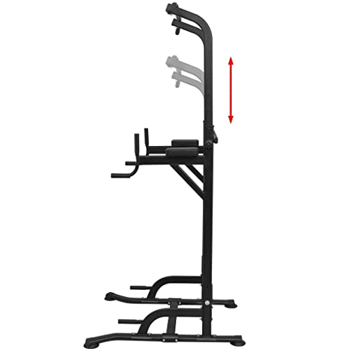vidaXL Máquina Musculación Fitness Ajustable 182-235 cm Negro Banco Ejercicios