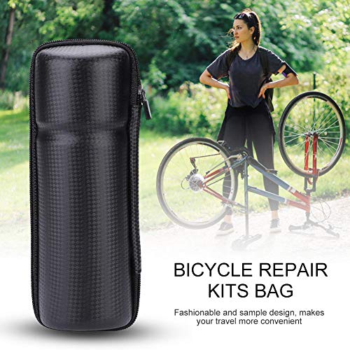 VIFER Bolsa de Herramientas de Bicicleta Hard Shell Bicycle Kettle Bottle Portable Bike Front Tool Bag(Negro carbón)