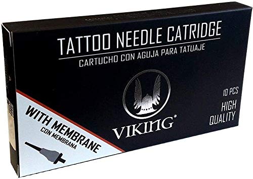 Viking Ink USA - 9 ROUND LINER (0.30mm) - Cartuchos estériles y desechables para tatuajes - Caja 10pcs