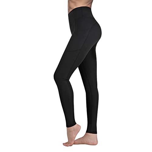 Vimbloom Leggins Mujer, Pantalon Deporte Yoga Mujer, Leggings Mujer Fitness Suaves Elásticos Cintura Alta para Reducir Vientre VI263(Black,S)