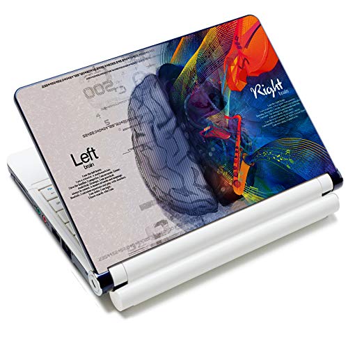 Vinilo adhesivo para portátil de 15,6 pulgadas, compatible con 13,3 , 14 , 15,4 , 15,6 pulgadas, HP Dell Lenovo Apple Mac(2 almohadillas de muñeca incluidas) (cerebro)
