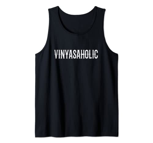 Vinyasaholic' Divertido diseño Vinyasa Yoga para los amantes del yoga Camiseta sin Mangas