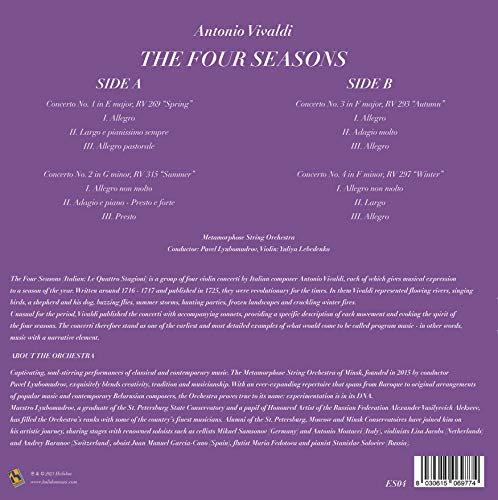 Vinyl Antonio Vivaldi – The Four Seasons - Las cuatro estaciones