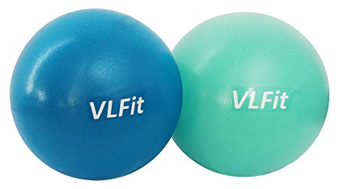 VLFit (2 Piezas- 20cm + 25 Cm Pelotas de Ejercicio Pilates Bola de Yoga Bola de Gimnasia Equilibrio Bola de Fitness Bola de Equilibrio Bola de Estabilidad para Gimnasio de Entrenamiento