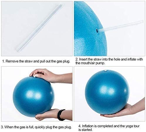 VLFit (2 Piezas- 20cm + 25 Cm Pelotas de Ejercicio Pilates Bola de Yoga Bola de Gimnasia Equilibrio Bola de Fitness Bola de Equilibrio Bola de Estabilidad para Gimnasio de Entrenamiento