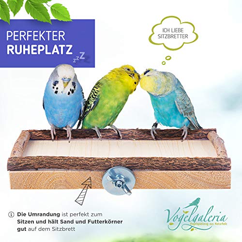 Vogelgaleria Plataforma para pájaros, Accesorio Ideal para Jaula de pájaros