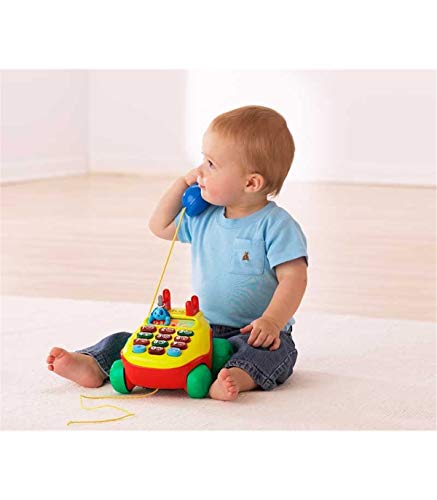 VTech Teléfono interactivo infantil con luz y voz, multicolor (3480-068422)