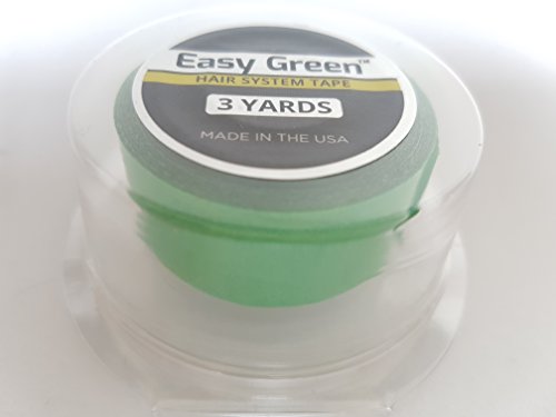 Walker - Cinta adhesiva de color verde para toupees, pelucas, pelucas y sistemas de repuesto para el pelo