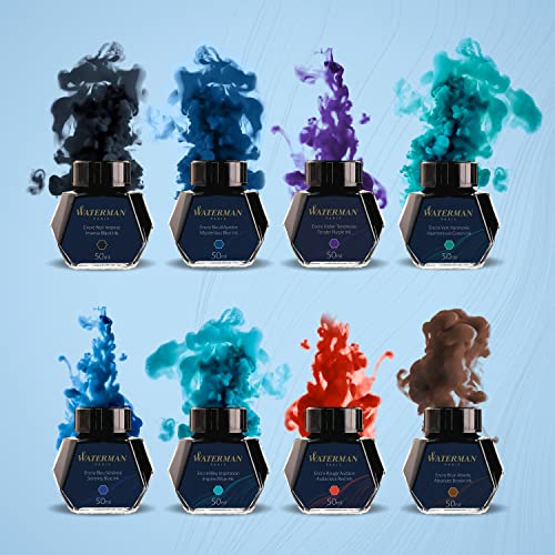 Waterman tinta para pluma estilográfica, azul inspiración, frasco de 50 ml