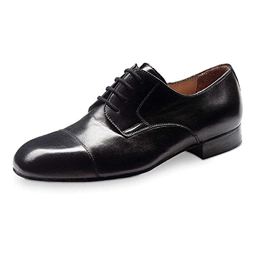 Werner Kern Hombres Zapatos de Baile 28011 - Cuero Negro - Ancho - 2 cm Ballroom [UK 11,5]