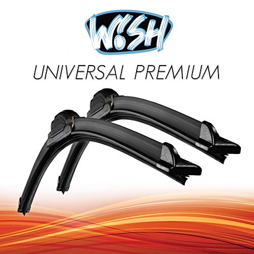 Wish® Universal Premium 26" 650 mm/18" 450 mm Juego de limpiaparabrisas delantero UP26.18.B2 (Golf 7)