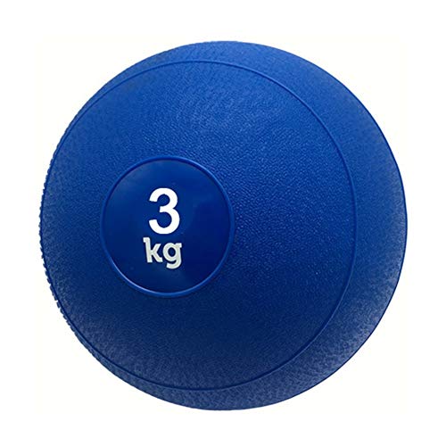 WXYZ Pelota Medicinal Balón Medicinal De PVC De Fitness Azul, Bola De Grand Slam Llena De Arena No Es Elástica, Adecuada para Todo Tipo De Lanzamientos, Entrenamiento Muscular 3 Kg, 5 Kg, 10 Kg