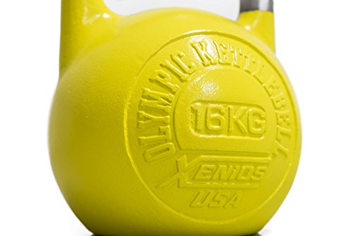 Xenios USA XSSTOKBL16 Pesa Rusas - Russian Girevoy Competition Kettlebell 16 Kg Ideal para la práctica del Entrenamiento Funcional, WOD, potenciamiento Muscular