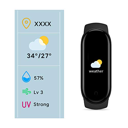 Xiaom i Band 5 Pulsera Inteligente de Actividad,Monitores de Actividad,Fitness Tracker,1.1”Pantalla Dinámica Color,Negro( Versión Global)