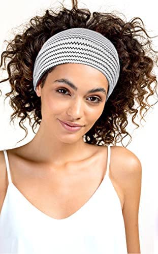 Yean Diadema de encaje de Head Wraps blanco elástico para yoga, para el pelo, bandas de batidoras vintage para mujeres y niñas, paquete de 3 unidades