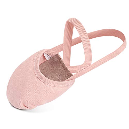 Zapatillas de Danza Zapatos Media Punta de Ballet y Gimnasia para Mujer y Niña Rosa Medium