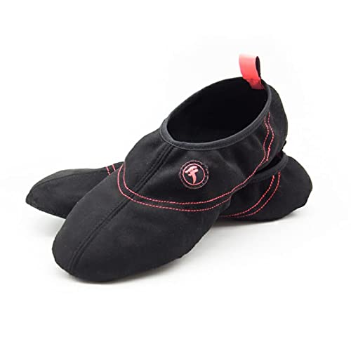 Zapatillas para Tatami. Calzado para la práctica de Artes Marciales, y Todos Aquellos Deportes Que se practican a pies Descalzos. (Negro y Rosa, Numeric_34)