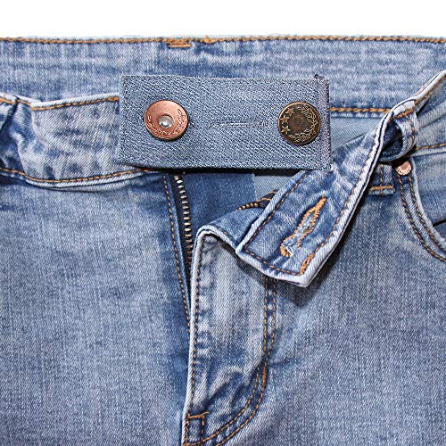 ZEFFFKA Botón Extensor de Cintura de Denim para Jeans y Faldas Cómodos Botones de Metal 4 piezas Colores Surtidos