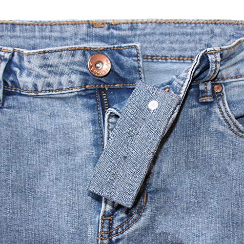 ZEFFFKA Botón Extensor de Cintura de Denim para Jeans y Faldas Cómodos Botones de Metal 4 piezas Colores Surtidos