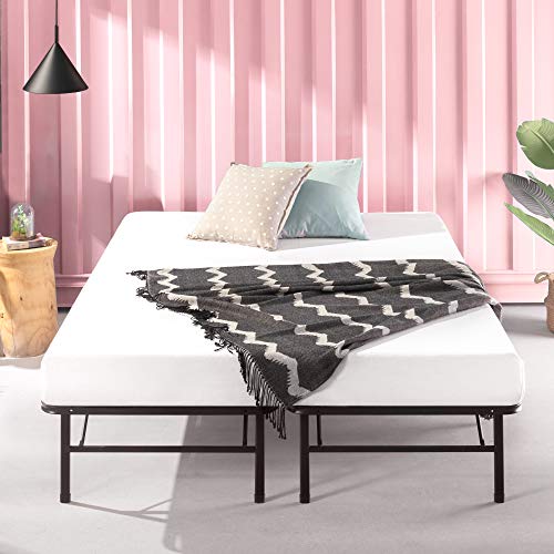 Zinus 35 cm, Base para colchón sin montaje SmartBase, estructura de cama metálica, montaje sencillo, almacenamiento debajo de la cama, 150 x 190 cm, negro