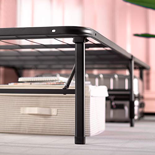 Zinus 35 cm, Base para colchón sin montaje SmartBase, estructura de cama metálica, montaje sencillo, almacenamiento debajo de la cama, 150 x 190 cm, negro