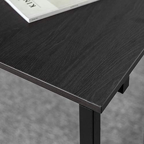 ZINUS Luke 135 cm Escritorio metálico negro de esquina | Escritorio para ordenador en forma de L | Escritorio de oficina | Montaje sencillo y sin pernos