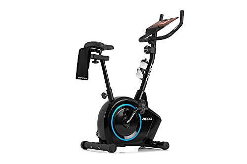 ZIPRO Bicicleta estática para Casa BOOST, entrenador eliptico, LCD Pantalla, sensores de pulso, ajuste de resistencia, 120kg