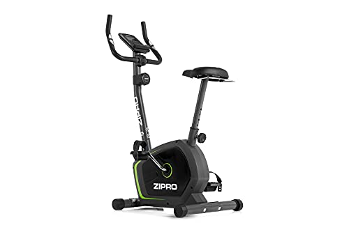 ZIPRO Bicicleta estática para Casa DRIFT, entrenador eliptico, LCD Pantalla, sensores de pulso, ajuste de resistencia, 120kg