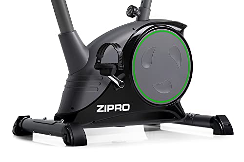 ZIPRO Bicicleta estática para Casa NITRO, entrenador eliptico, LCD Pantalla, sensores de pulso, ajuste de resistencia, 150kg