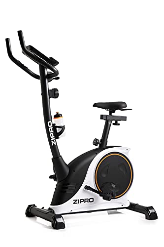 ZIPRO Bicicleta estática para Casa NITRO RS, entrenador eliptico, LCD Pantalla, sensores de pulso, ajuste de resistencia, 150kg, Negro, talla única