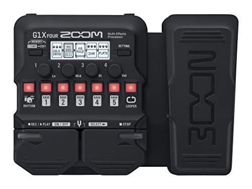 Zoom G1X FOUR - Pedal de efectos para guitarra con pedal de expresión